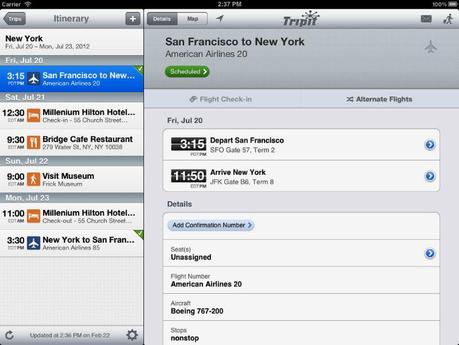 TripIt, l’App di chi ama viaggiare