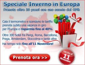 Best Western: Speciale Inverno in Europa con 40% di sconto