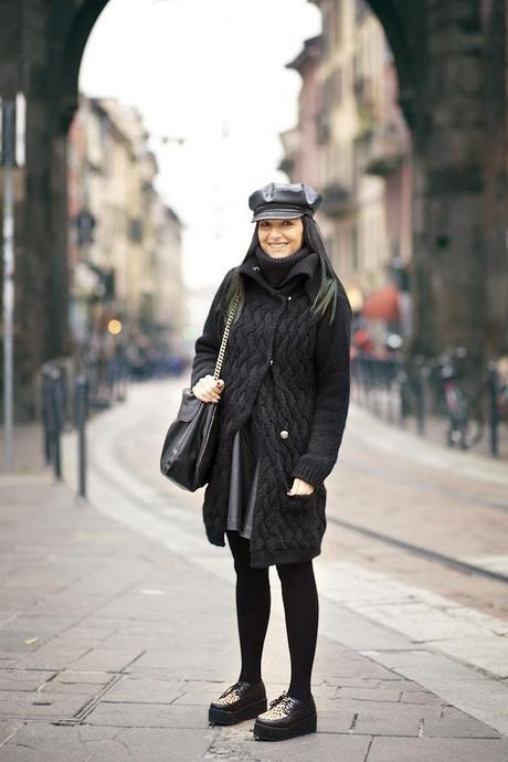 Smilingischic, Outfit, streestyle, Milano, porta ticinese, military trend, total black look Military Trend: total black!