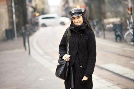 smilingischic, Outfit, streestyle, piano americano, military trend, total black look Military Trend: total black!