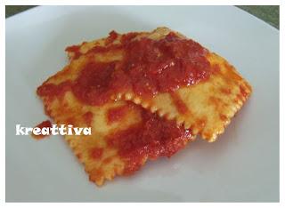 Ravioli sardi con delizia del braciere