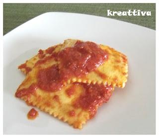 Ravioli sardi con delizia del braciere