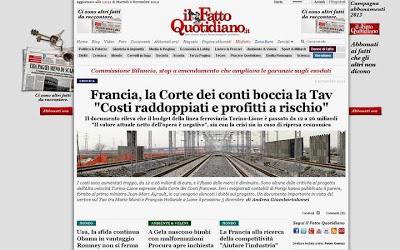 GRAFFITI E GRAFFIATI - La Corte dei Conti francese è NO TAV