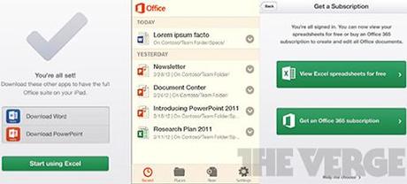 Office Mobile per iPad debutterà il prossimo anno