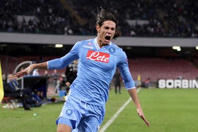 Napoli-Dnipro 4-2, super Cavani con un poker di reti trascina gli azzurri