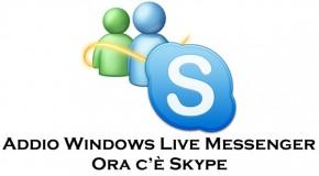 Addio Windows Live Messenger, al suo posto Skype - Logo