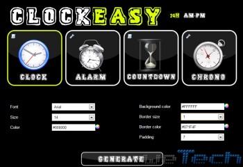 Clockeasy: creare orologi e countdown per il proprio sito ed utilizzare sveglie e cronometri da browser