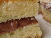 Torta margherita ripiena panna nutella