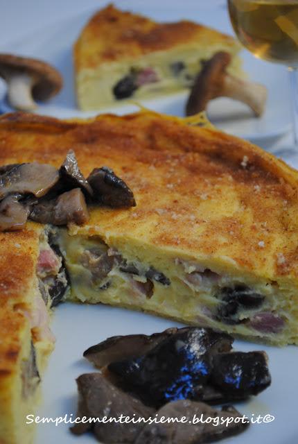 Gateau con i funghi