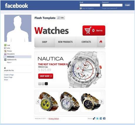 Raccolta di Facebook Shop Templates