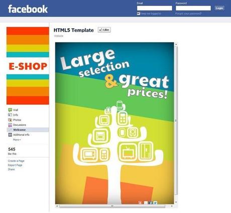 Raccolta di Facebook Shop Templates