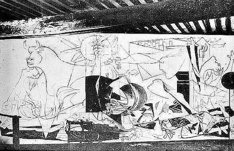 Picasso - Guernica, stadio di lavorazione 2