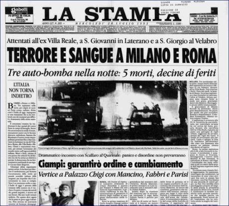 Gli anni neri della Repubblica: le Stragi del 1993