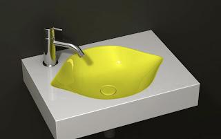 Lavarsi le mani è un piacere con il lavabo a forma di limone di Cenk Kara