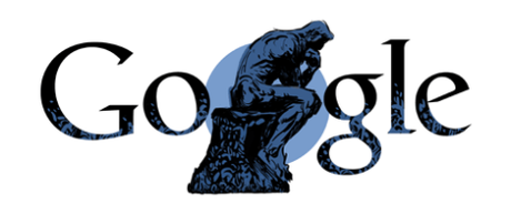 Google omaggia Auguste Rodin con un doodle per ”Il Pensatore”