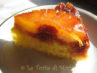 Torta rovesciata con ananas caramellate