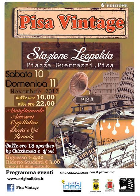 PISA VINTAGE 10 e 11 novembre!