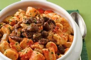 Gnocchi al ragù di funghi