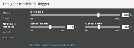 consigli per migliorare il tuo blog, larghezza sidebar, colonna laterale, blogger, 