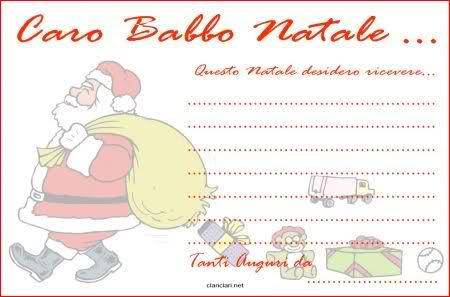 caro babbo natale, lettera a babbo natale, letterina, dea santa