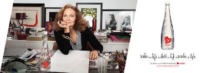 L'ACQUA EVIAN PORTA LA FIRMA DI DIANE VON FURSTENBERG