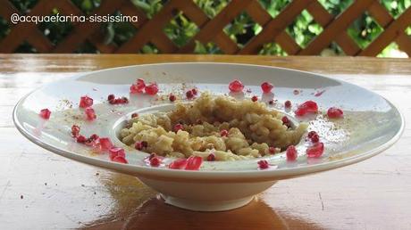 risotto al melograno per intolleranti al nichel