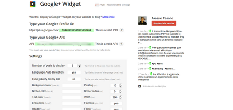 Come inserire il widget di Google+ su Blogger e Wordpress