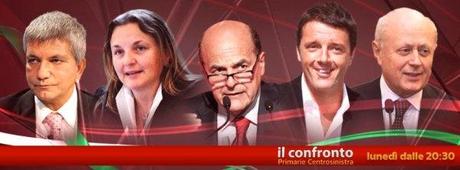 Stasera il dibattito sulle Primarie di CentroSinistra, ore 20.30 su SkyTg24 e su Cielo