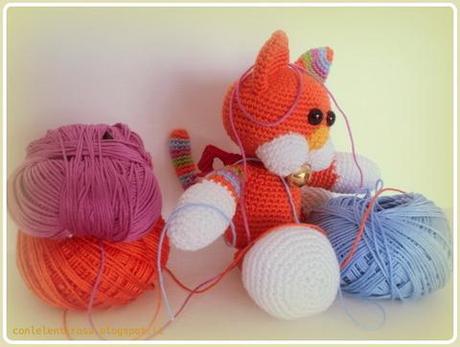 Il gattino pasticcione... amigurumi!