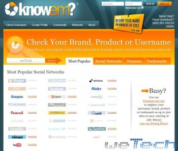 NameChk e KnowEm: come verificare la disponibilità di nickname su più siti contemporaneamente