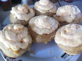 Cupcakes alla zucca con crema al mascarpone