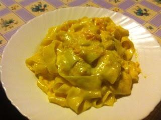 Pappardelle zucca e brandy