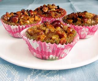 muffin alle mele con toping al caramello