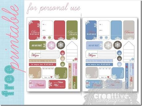 creattive free printable christmas tags