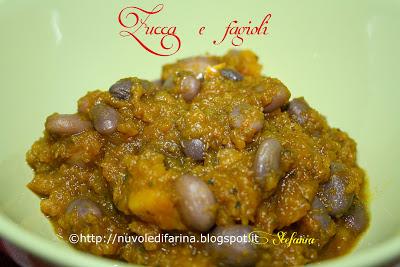 Zucca e fagioli per il mycs menù