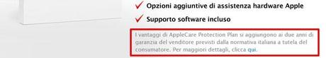 Apple modifica nuovamente i termini sulla Garanzia annuale