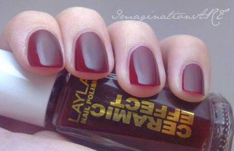 layla ce14 ceramic effect 14 rosso rubino swatch smalto unghie nail polish lacquer
