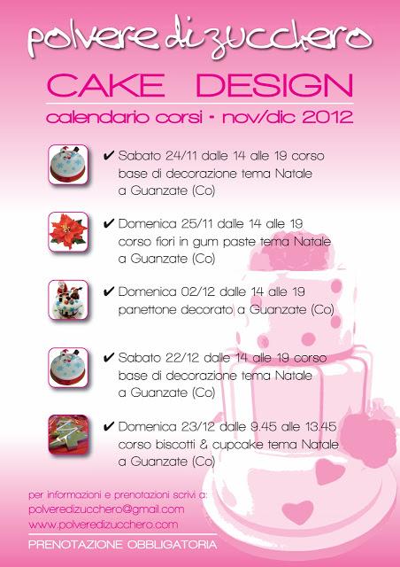 Corso cake design Natalizio: calendario corsi per novembre e dicembre