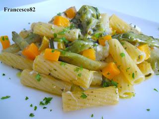 Tortiglioni con puntarelle e burrata