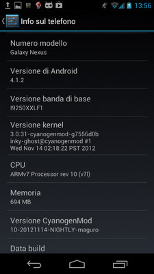 CyanogenMod: rilasciata CM10 Nightly 20121114