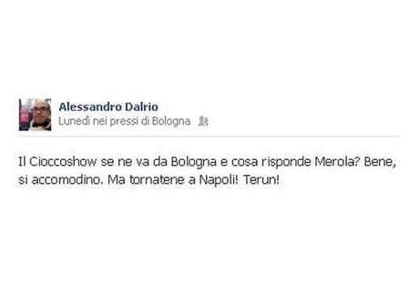 Bologna: «Torna a Napoli, terun!» così un consigliere PDL al sindaco di Bologna