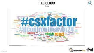 #Csxfactor vs. #ilconfrontoskytg24: quasi 100.000 tweet durante l'evento, @matteorenzi il più discusso