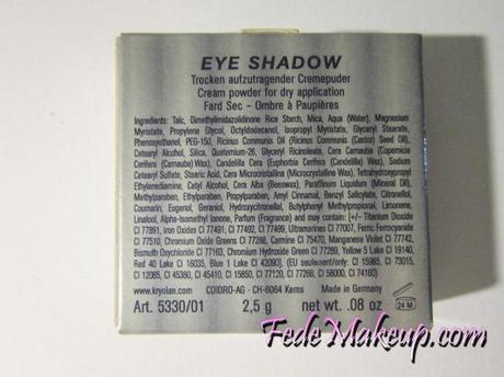 Review Kryolan Eyeshadow colorazione TO