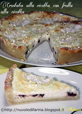 Crostata alla ricotta con frolla alla ricotta