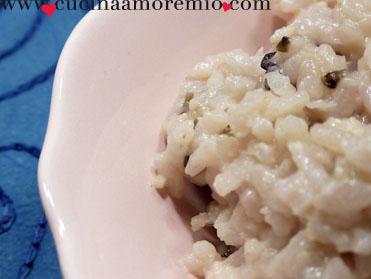 Risotto con radicchio e fontina