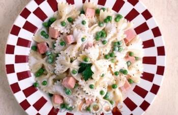 Farfalle con prosciutto cotto e piselli - Logo Farfalle con prosciutto cotto e piselli - Logo