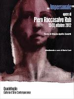 “Impersonale” di Piero Roccasalvo Rub, dal 13 al 31 ottobre alla Galleria Quadrifoglio (Siracusa)