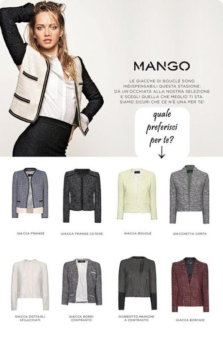 Trend in the closet//La giacca bouclè secondo Mango