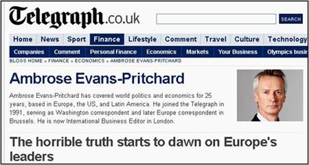 AMBROSE EVANS-PRITCHARD: L’ORRIBILE VERITA’