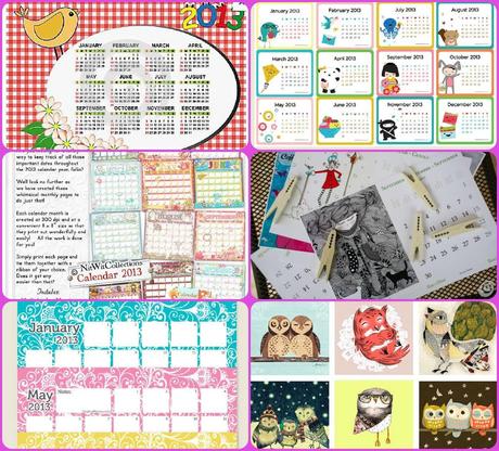 6 Calendari Digitali da Stampare {Free tranne 1}